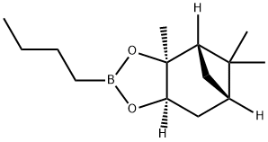 N-ブタンボロン酸(1S,2S,3R,5S)-(+)-2,3-ピナンジオールエステル 化学構造式