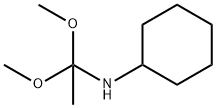 N-(1,1-dimethoxyethyl)cyclohexylamine Structure