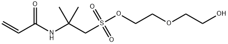 2-(2-hydroxyethoxy)ethyl 2-methyl-2-[(1-oxoallyl)amino]propanesulphonate Structure