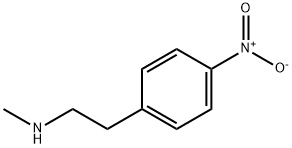 BenzeneethanaMine, N-Methyl-4-nitro- Structure
