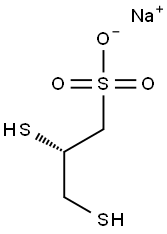 sodium (S)-2,3-dimercaptopropanesulphonate Structure