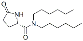 (S)-N,N-dihexyl-5-oxopyrrolidine-2-carboxamide Struktur