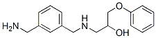 1-[[[3-(アミノメチル)フェニル]メチル]アミノ]-3-フェノキシ-2-プロパノール 化学構造式