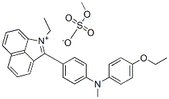 2-[4-[(4-ethoxyphenyl)methylamino]phenyl]-1-ethylbenz[cd]indolium methyl sulphate Structure