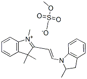 2-[2-(2,3-dihydro-2-methyl-1H-indol-1-yl)vinyl]-1,3,3-trimethyl-3H-indolium methyl sulphate Structure
