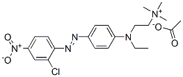 [2-[[4-[(2-chloro-4-nitrophenyl)azo]phenyl]ethylamino]ethyl]trimethylammonium acetate Structure