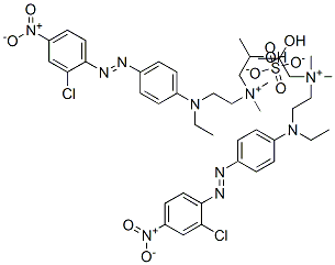 [2-[[4-[(2-chloro-4-nitrophenyl)azo]phenyl]ethylamino]ethyl](2-hydroxypropyl)dimethylammonium sulphate Structure