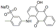 sodium [(9,10-dihydro-4-hydroxy-9,10-dioxo-1-anthryl)amino]toluenesulphonate Structure