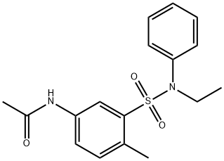 N-[3-[(ethylphenylamino)sulphonyl]-4-methylphenyl]acetamide Structure