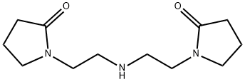 1,1'-(イミノジ-2,1-エタンジイル)ビス(2-ピロリジノン) 化学構造式