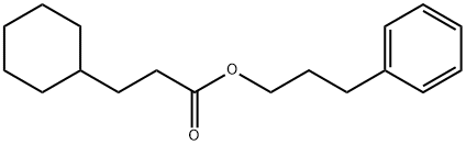 3-phenylpropyl cyclohexanepropionate Struktur