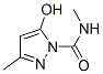 1H-Pyrazole-1-carboxamide,  5-hydroxy-N,3-dimethyl- 结构式
