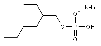 ammonium 2-ethylhexyl hydrogen phosphate Struktur