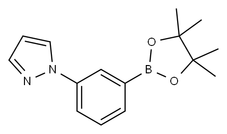 1-[3-(4,4,5,5-TETRAMETHYL-1,3,2-DIOXABOROLAN-2-YL)PHENYL]-1H-PYRAZOLE Structure