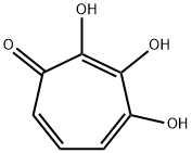 2,3,4-トリヒドロキシ-2,4,6-シクロヘプタトリエン-1-オン 化学構造式