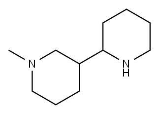 1'-メチル-2,3'-ビピペリジン 化学構造式