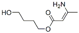 4-hydroxybutyl 3-amino-2-butenoate Structure