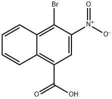 4-BROMO-3-NITRO-1-NAPHTHOIC ACID Structure