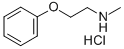 2-フェノキシ-N-メチルエチルアミン塩酸塩 化学構造式