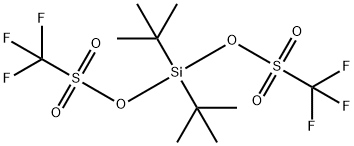 二叔丁基硅基双(三氟甲烷磺酸), 85272-31-7, 结构式