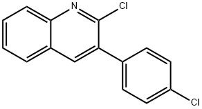 2-CHLORO-3-(4-CHLOROPHENYL)QUINOLINE Struktur