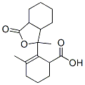 1-methyl-2-(octahydromethyl-3-oxo-1-isobenzofuranyl)cyclohexenecarboxylic acid Struktur