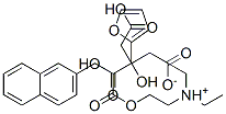 diethyl[2-[3-(2-furyl)-2-(2-naphthylmethyl)propionyloxy]ethyl]ammonium dihydrogen citrate Structure