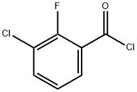 3-氯-2-氟苯甲酰氯 结构式