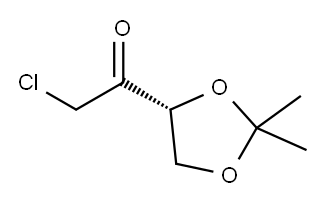 Ethanone, 2-chloro-1-(2,2-dimethyl-1,3-dioxolan-4-yl)-, (R)- (9CI) Structure