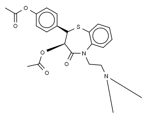 4’-O-Desmethyl 4’-O-Acetyl Diltiazem Struktur