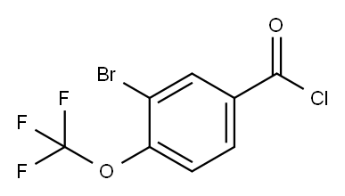 2-Bromo-4-(chlorocarbonyl)-alpha,alpha,alpha-trifluoroanisole Struktur
