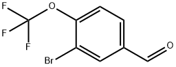 3-ブロモ-4-(トリフルオロメトキシ)ベンズアルデヒド 化学構造式