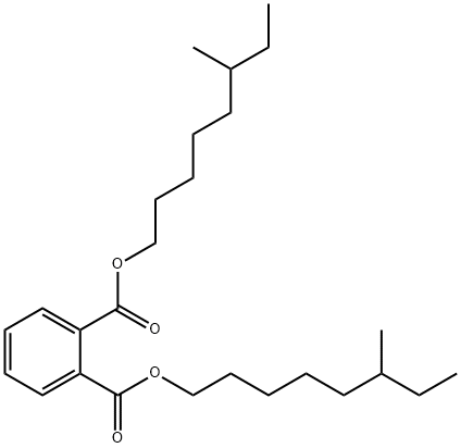 1,2-ベンゼンジカルボン酸ビス(6-メチルオクチル) 化学構造式