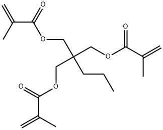 ビス(2-メチルプロペン酸)2-[[(2-メチル-1-オキソ-2-プロペニル)オキシ]メチル]-2-プロピル-1,3-プロパンジイル 化学構造式