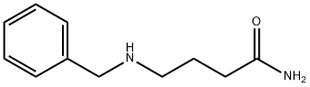 4-[(フェニルメチル)アミノ]ブタンアミド 化学構造式