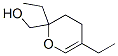 2,5-ジエチル-3,4-ジヒドロ-2H-ピラン-2-メタノール 化学構造式
