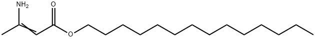 tetradecyl 3-amino-2-butenoate Structure