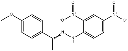 4'-Methoxyacetophenone 2,4-dinitrophenylhydrazone Structure