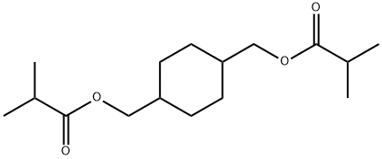 cyclohexane-1,4-diylbis(methylene) diisobutyrate Struktur