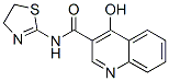 N-[(4,5-ジヒドロチアゾール)-2-イル]-4-ヒドロキシ-3-キノリンカルボアミド 化学構造式
