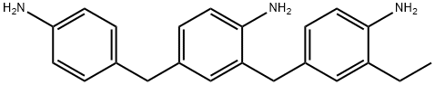 2-[(4-アミノ-3-エチルフェニル)メチル]-4-[(4-アミノフェニル)メチル]アニリン 化学構造式
