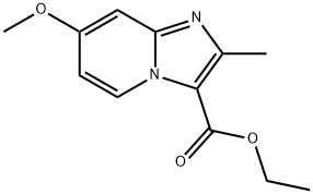 7-甲氧基-2-甲基咪唑并[1,2-A]吡啶-3-羧酸酯乙酯 结构式