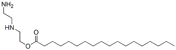オクタデカン酸2-[(2-アミノエチル)アミノ]エチル 化学構造式