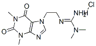 2-[2-(1,3-dimethyl-2,6-dioxo-purin-7-yl)ethyl]-1,1-dimethyl-guanidine hydrochloride Structure