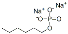 Phosphoric acid, hexyl ester, sodium salt Structure
