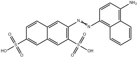 3-[(4-amino-1-naphthyl)azo]naphthalene-2,7-disulphonic acid Structure