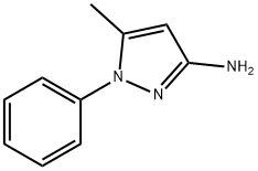 3-Amino-5-methyl-1-phenylpyrazole Structure