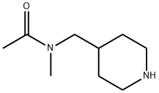 N-METHYL-N-(4-PIPERIDINYLMETHYL)-ACETAMIDE Struktur