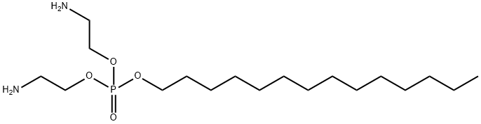 bis(2-aminoethyl) tetradecyl phosphate 结构式
