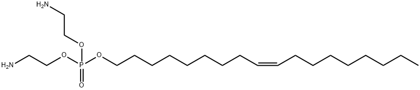 bis(2-aminoethyl) (Z)-octadec-9-enyl phosphate 结构式